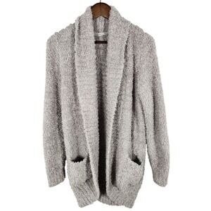 Honeydew‎ Intimates Novelty Knit Fuzzy Cardigan Heathergry Size Large